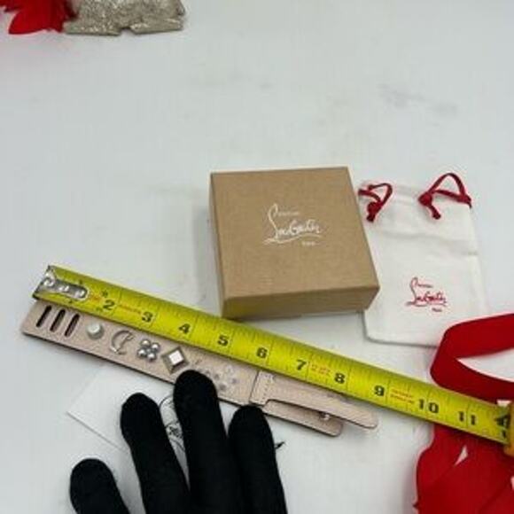 Christian Louboutin Paloma spike embellished leather bracelet. NWT. - Picture 5 of 11